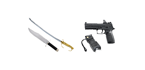 買取できないもの 刀剣類・銃類